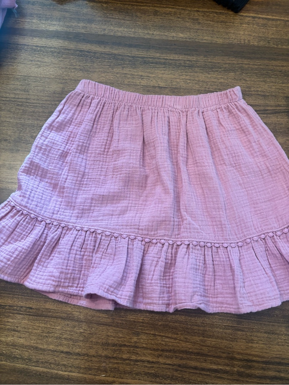 Girls Love Squared girl Pink Gauze Ruffle Mini Skirt